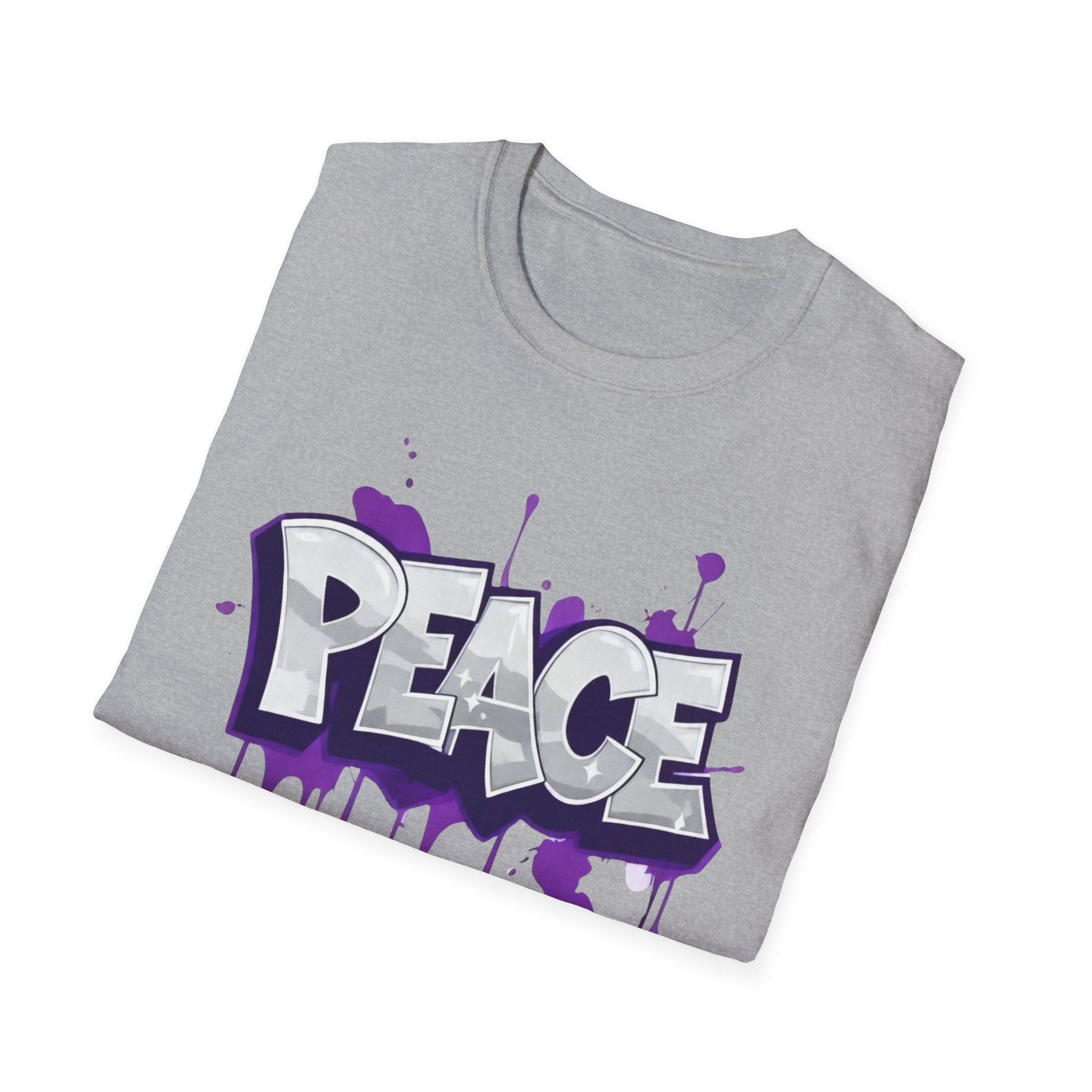 Peace Graffiti T-Shirt Ladies — Paint Drip Streetwear Tee