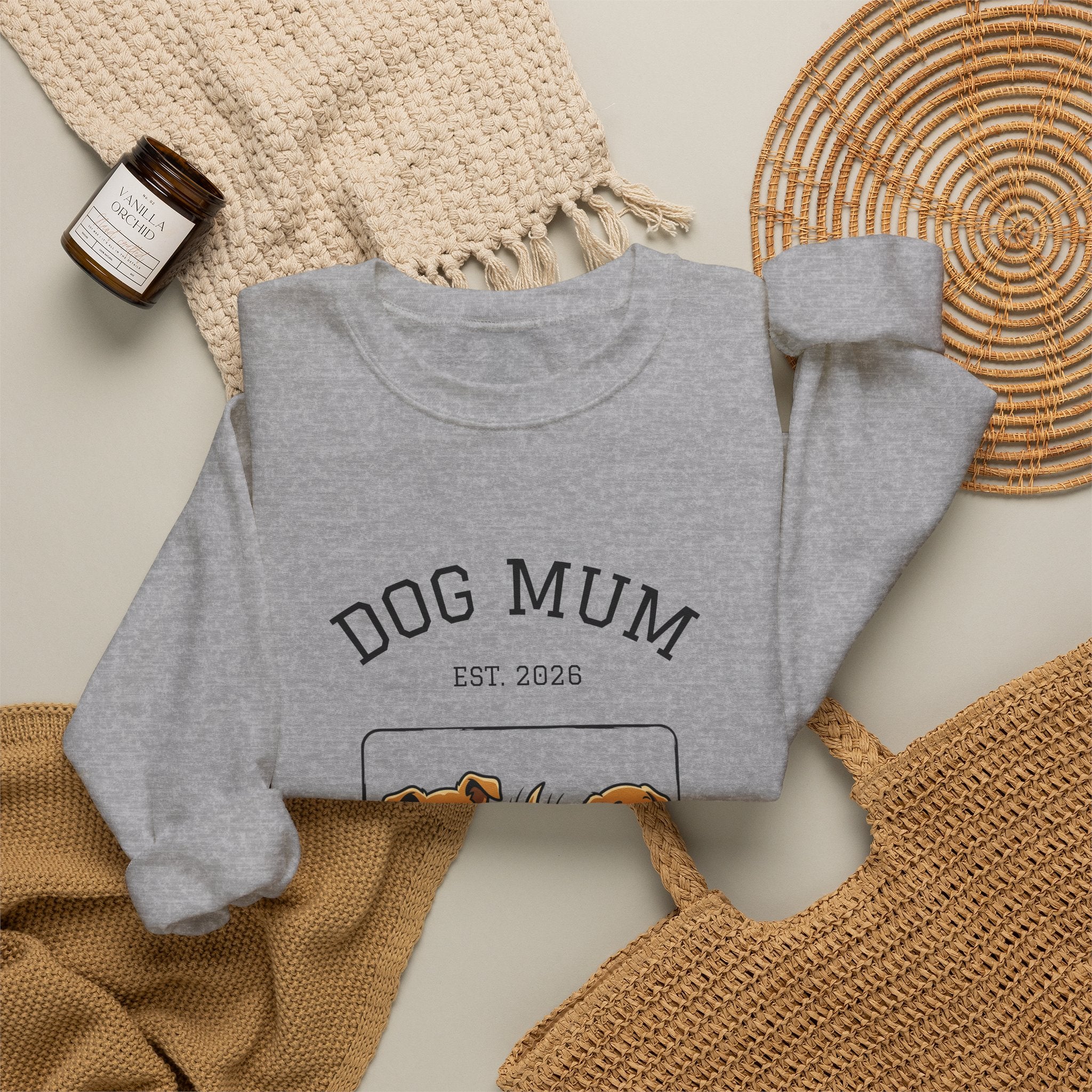 Dog Mum Crewneck Sweatshirt — Cute Dog Mom Graphic