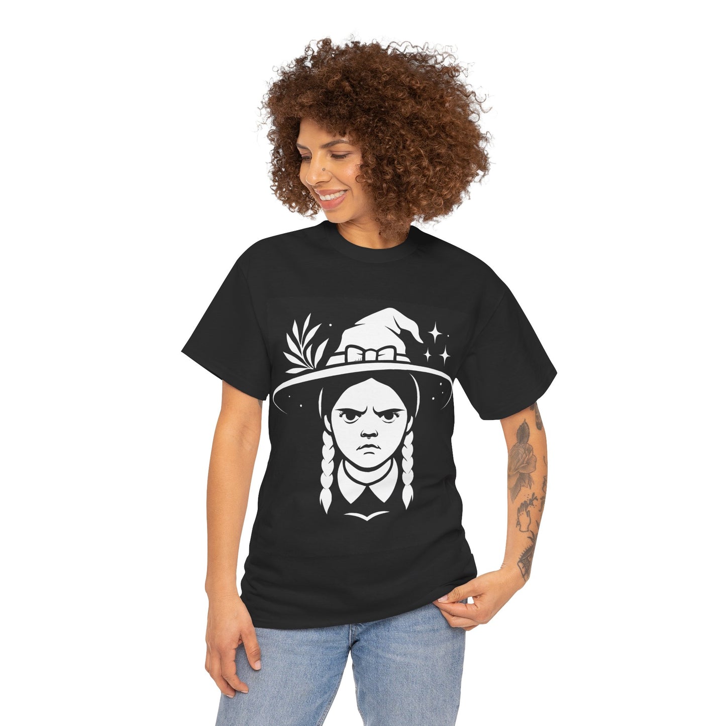 Witchy Vibes Unisex Tee, Spooky Tee, Halloween Shirt, Gift for Witch Lovers, Casual Outfit, Graphic Tee