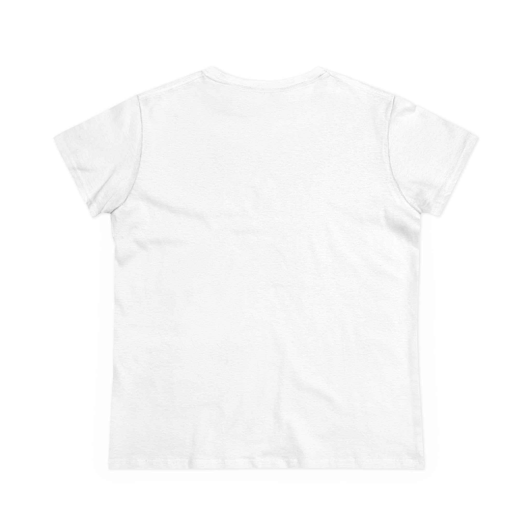 White cotton T-shirt, plain back view