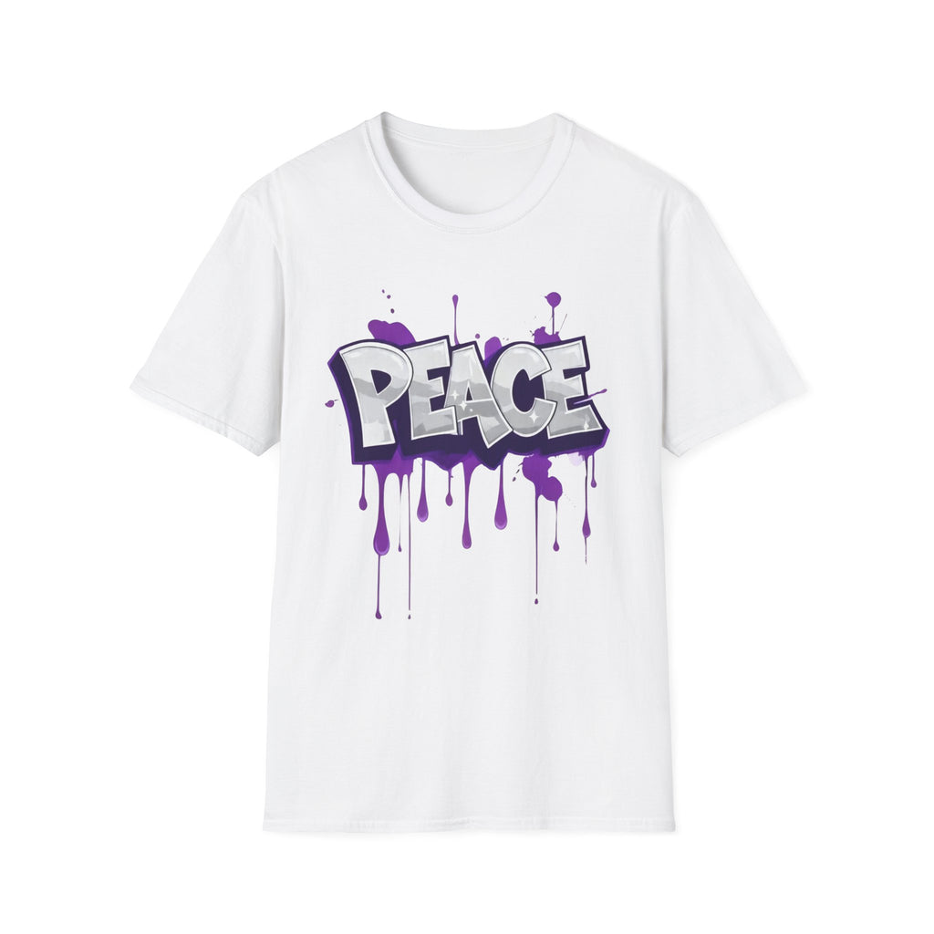 Peace Graffiti T-Shirt Ladies — Paint Drip Streetwear Tee