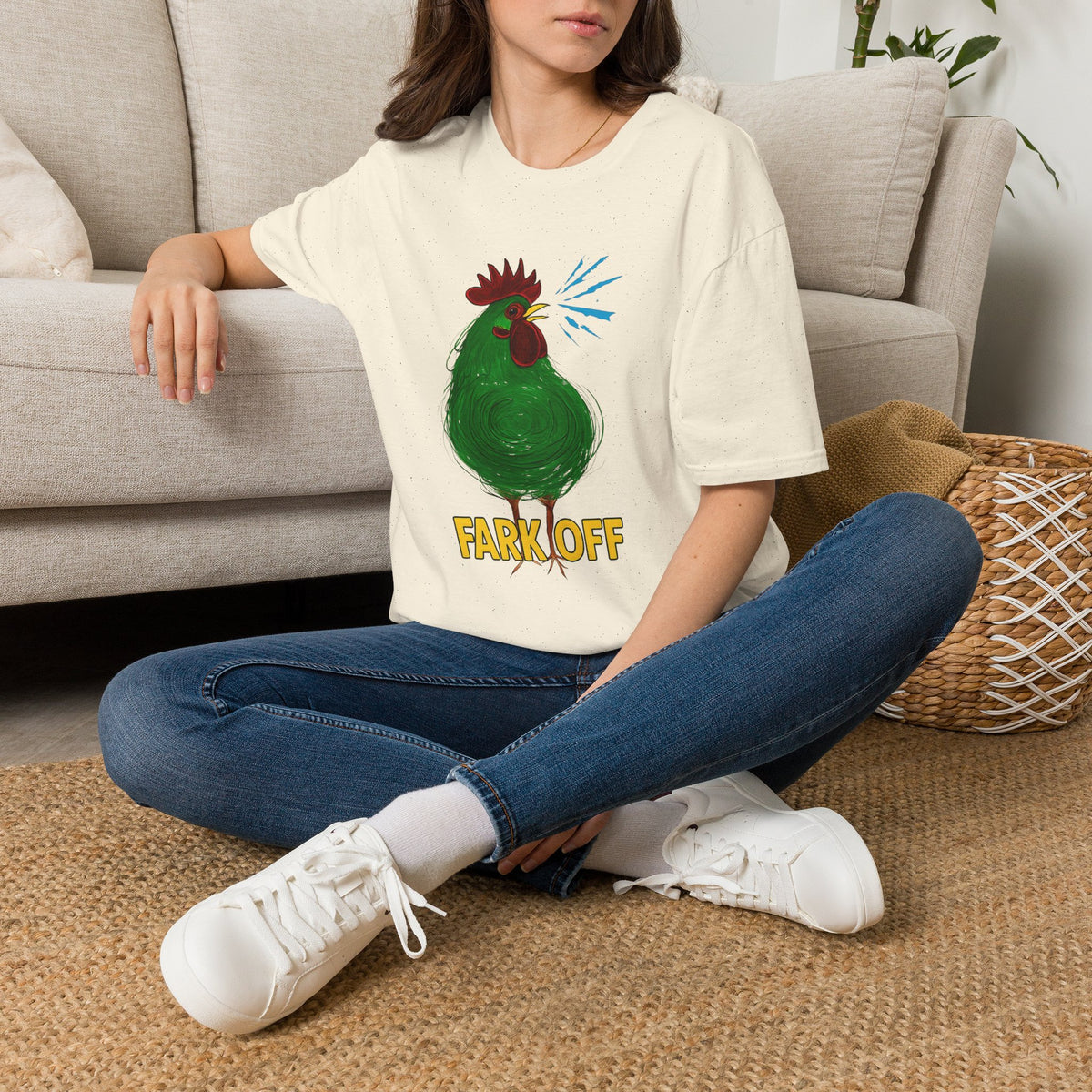 Funny Chicken Graphic T-Shirt, Humor Tee, Farm-Inspired Apparel