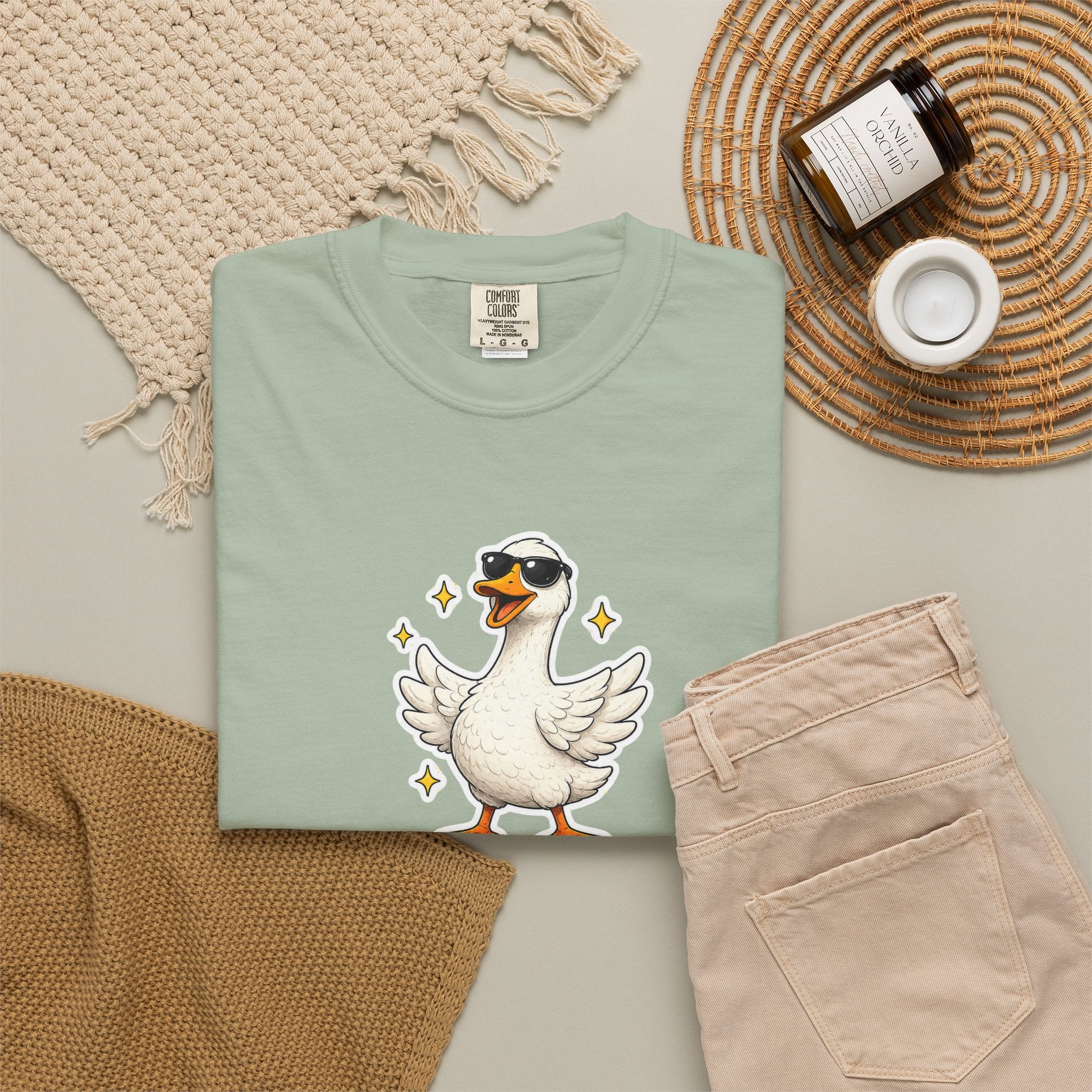 Confidence Goose T-Shirt — Funny Motivational Graphic Tee