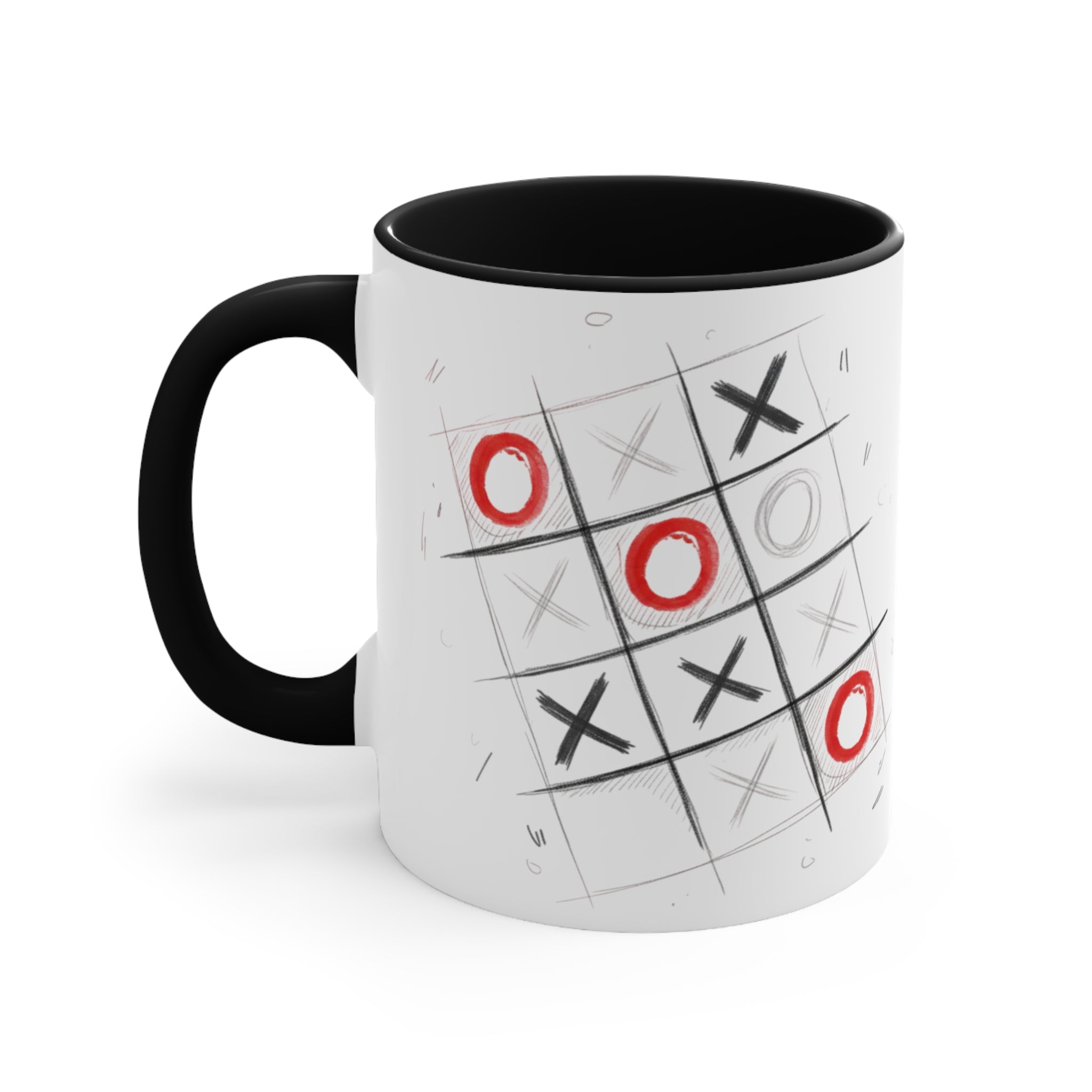 "The Couple" Noughts & Crosses Accent Mug  11oz