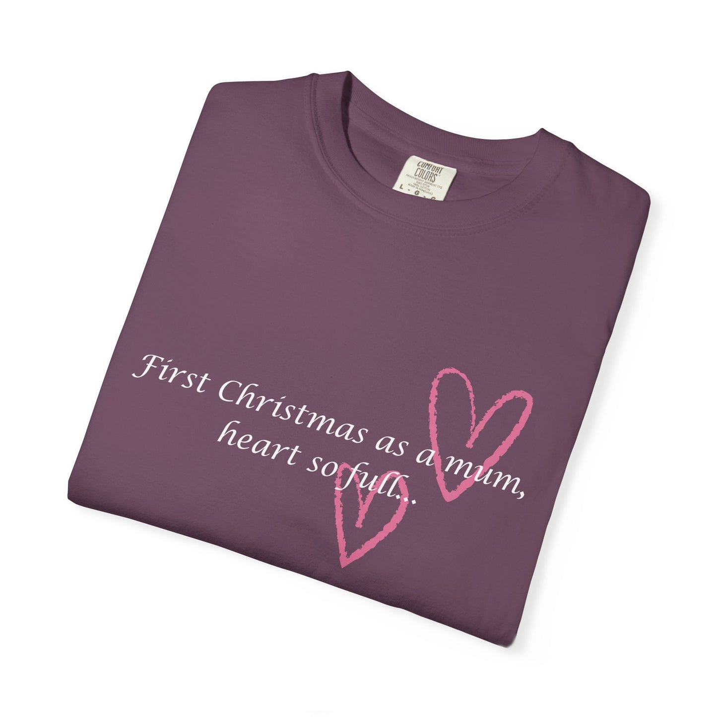 First Christmas as a Mum Heart T-Shirt