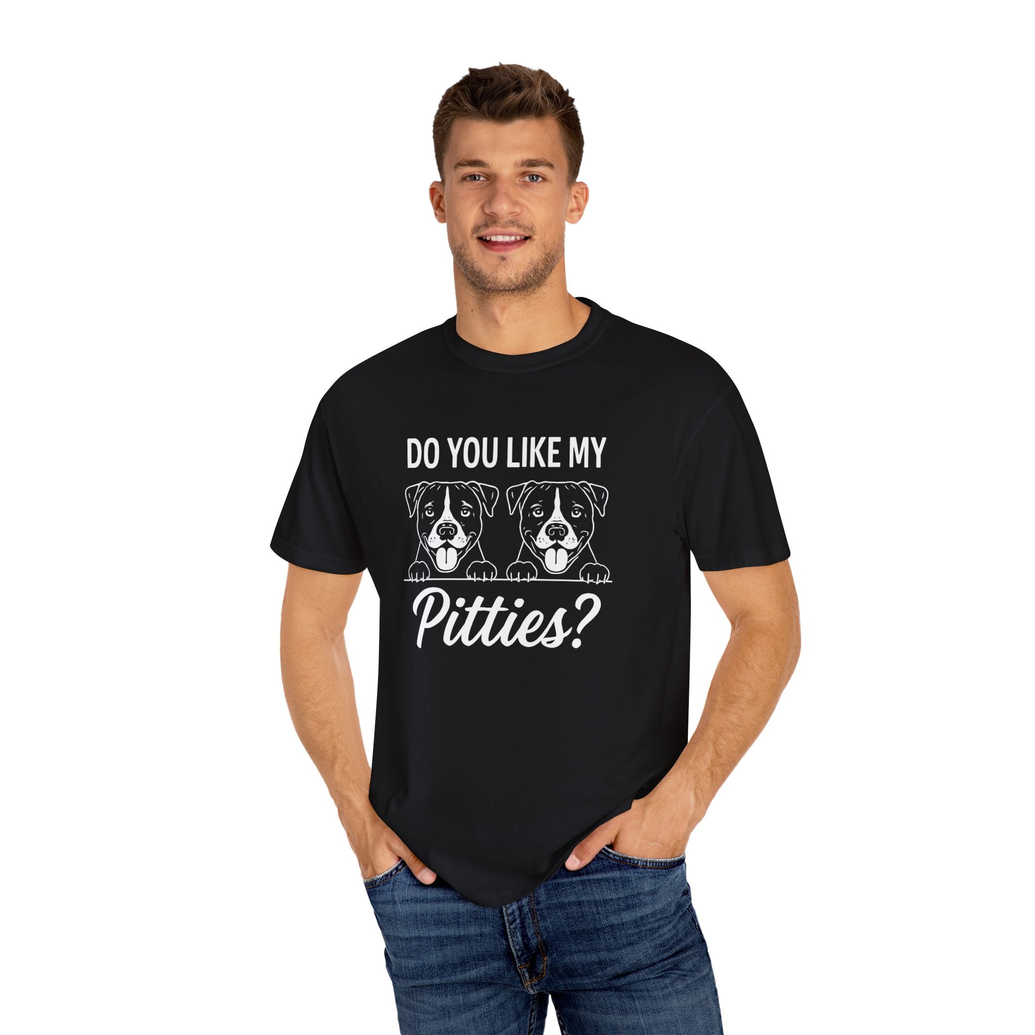 Pitties Dog Lovers Black T-shirt