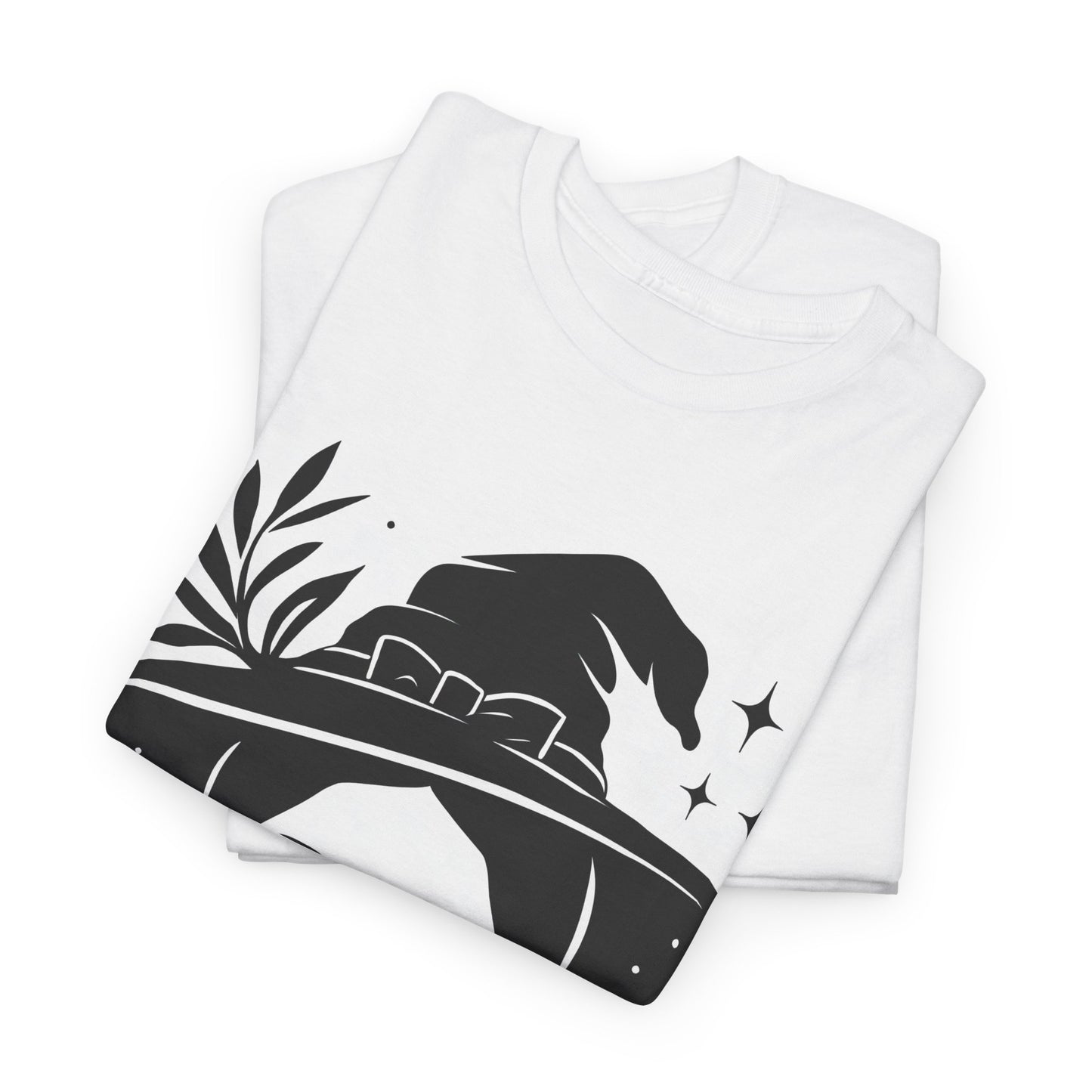 Wednesday-Inspired Unisex Heavy Cotton Tee, Witchy Charm Shirt, Halloween Apparel, Alternative Fashion, Gift for Fans, Casual Wear
